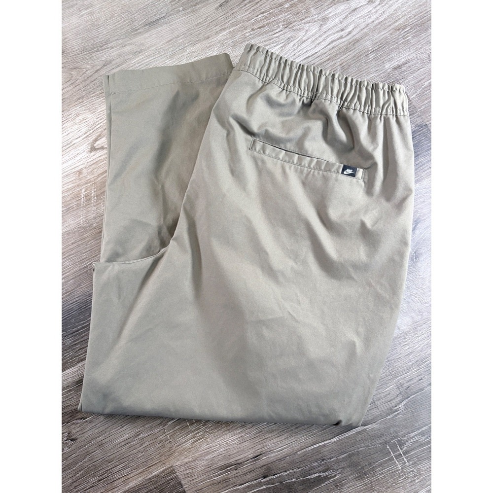 Nike Club Mens Pants 3XL Khaki Tan Tapered Elastic Waist